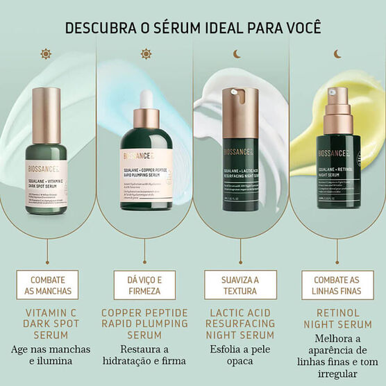 serum preenchedor com peptideos e esqualano
